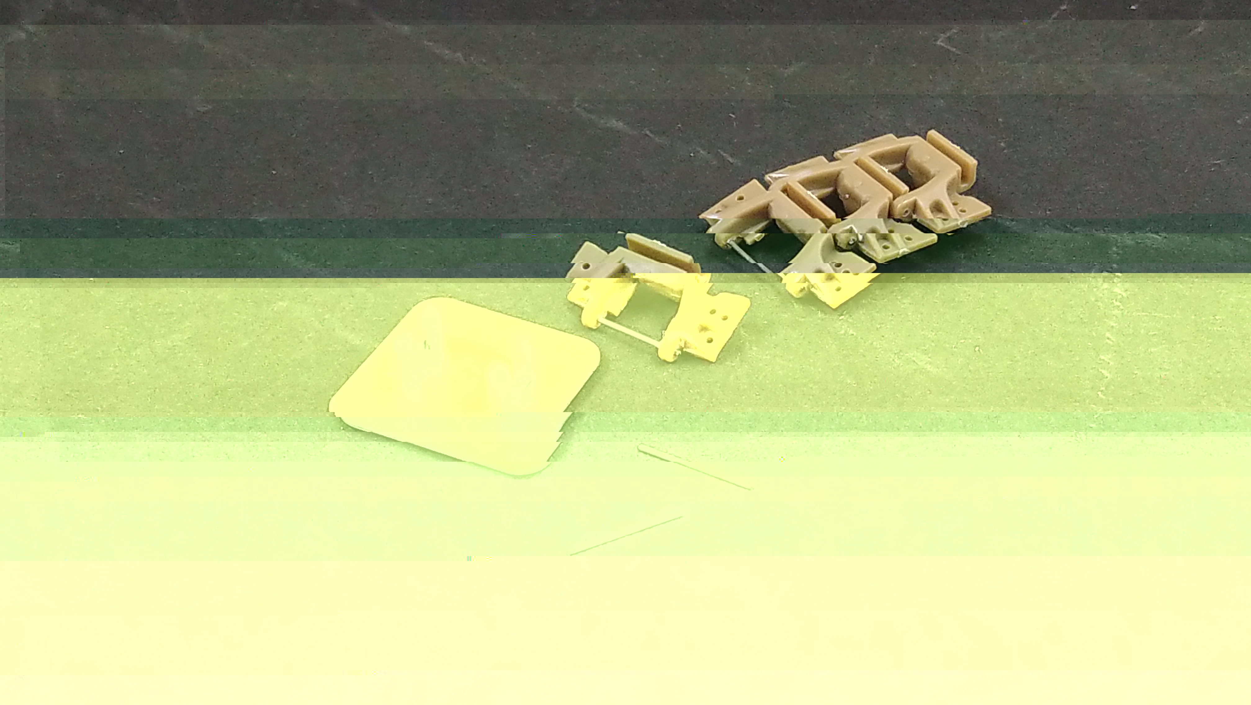 Metal track pins with drill jig