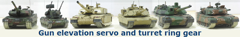 Gun elevation servo and turret ring gear