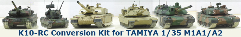 K10-RC Conversion Kit for TAMIYA 1/35 M1A1/A2