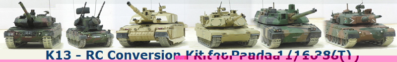 K13 - RC Conversion Kit for Panda 1/16 38(T)