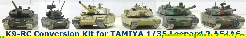 K9-RC Conversion Kit for TAMIYA 1/35 Leopard 2 A5/A6