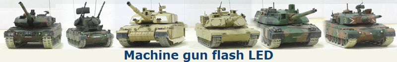 Machine gun flash LED