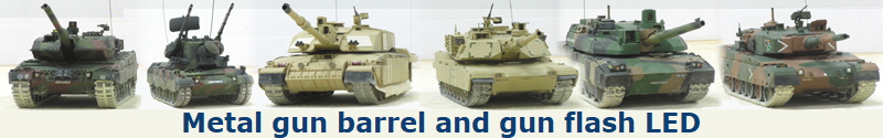 Metal gun barrel and gun flash LED