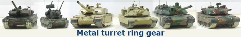 Metal turret ring gear