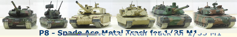 P8 - Spade Ace Metal Track for 1/35 M1