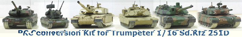 RC Conversion Kit for Trumpeter 1/16 Sd.Kfz 251D