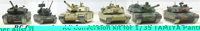 RC Conversion kit for 1/35 TAMIYA Panther Ausf.D