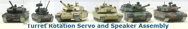 Turret Rotation Servo and Speaker Assembly