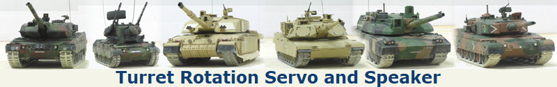 Turret Rotation Servo and Speaker