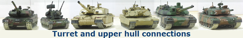 Turret and upper hull connections