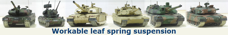 Workable leaf spring suspension