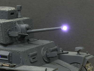 Main gun firing