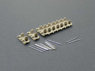 Metal track pins