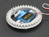Gun elevation servo and turret ring gear