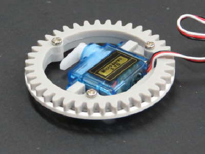 Gun elevation servo and turret ring gear