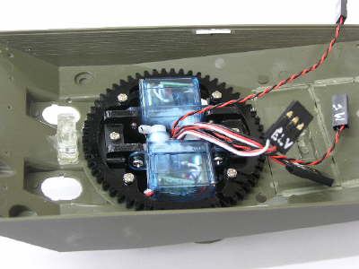 Turret Servos Assembly Installed