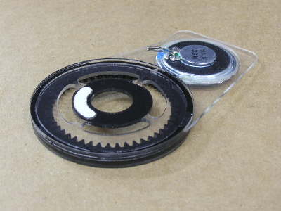 Turret ring gear with speaker
